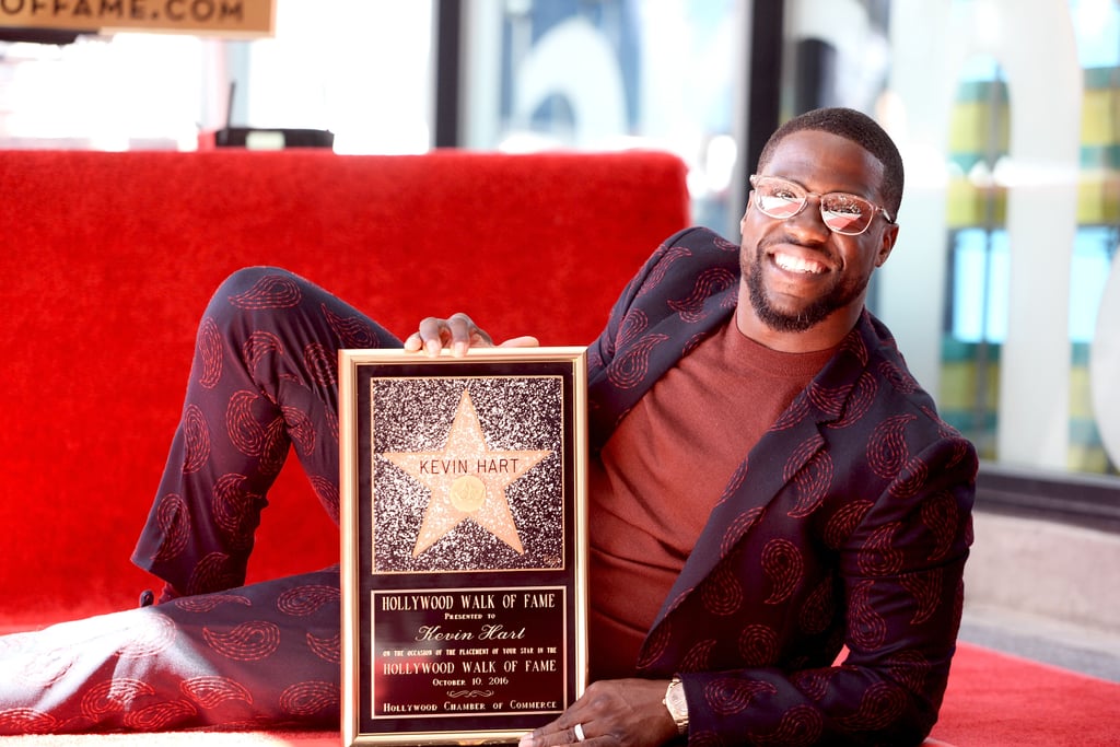 Kevin Hart and His Family at Hollywood Walk of Fame Ceremony