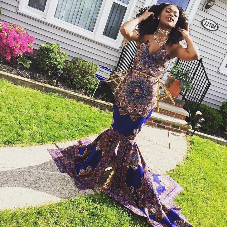 african print evening dresses