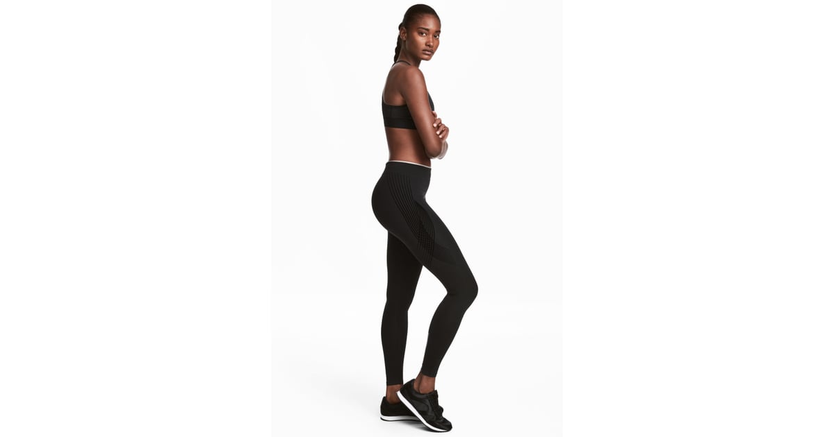 h&m compression fit running tights