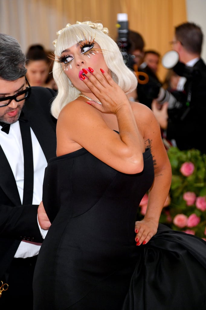 Lady Gaga Eyelashes at the Met Gala 2019