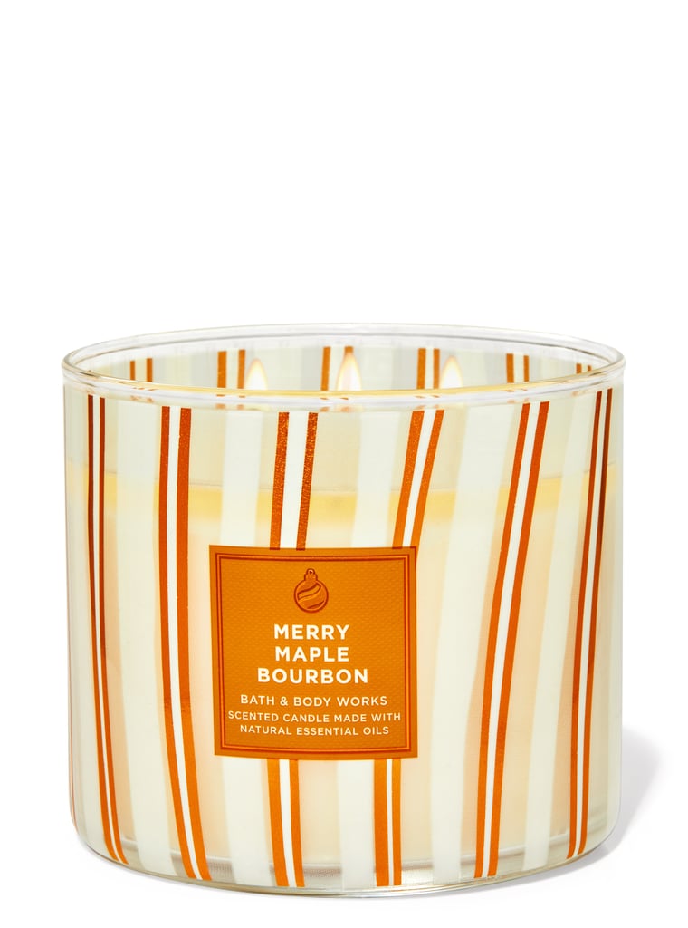 Bath & Body Works Merry Maple Bourbon 3-Wick Candle