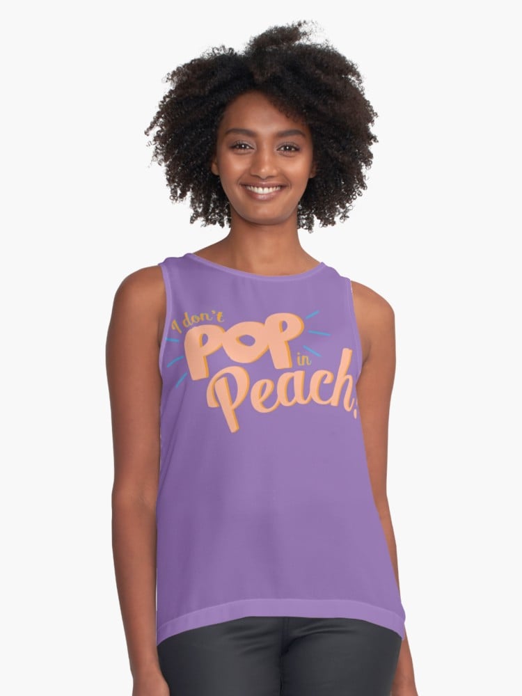 Pop in Peach Contrast Tank