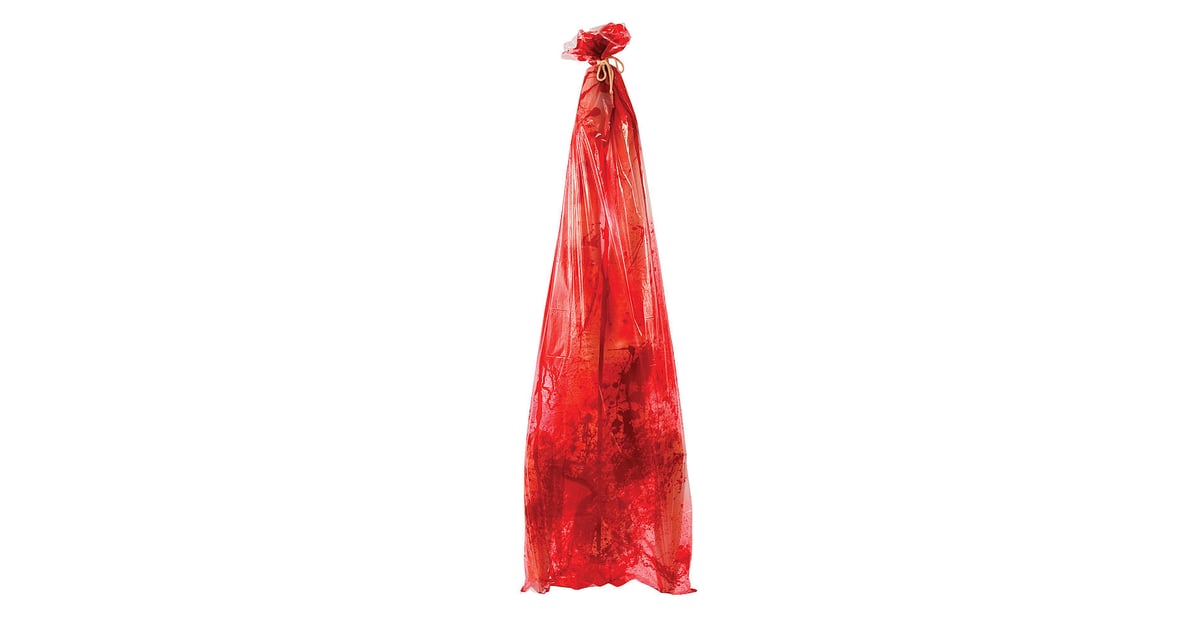 Bloody Body in Bag (17) Gory Halloween Decorations POPSUGAR Home