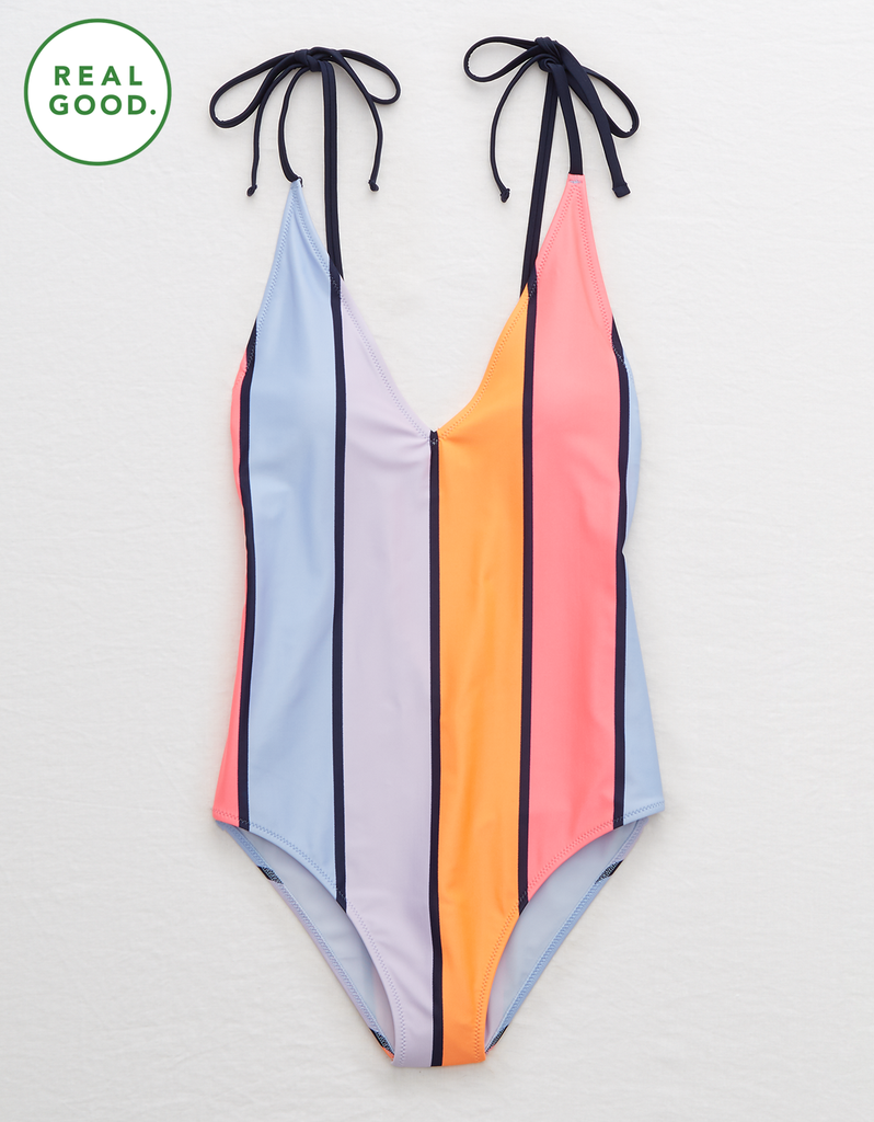 swimwear made out of recycled plastic