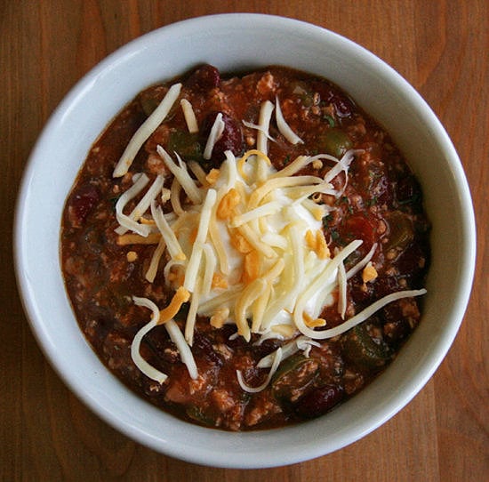 Spicy Chicken Chili LowCalorie Crockpot Recipes POPSUGAR Fitness