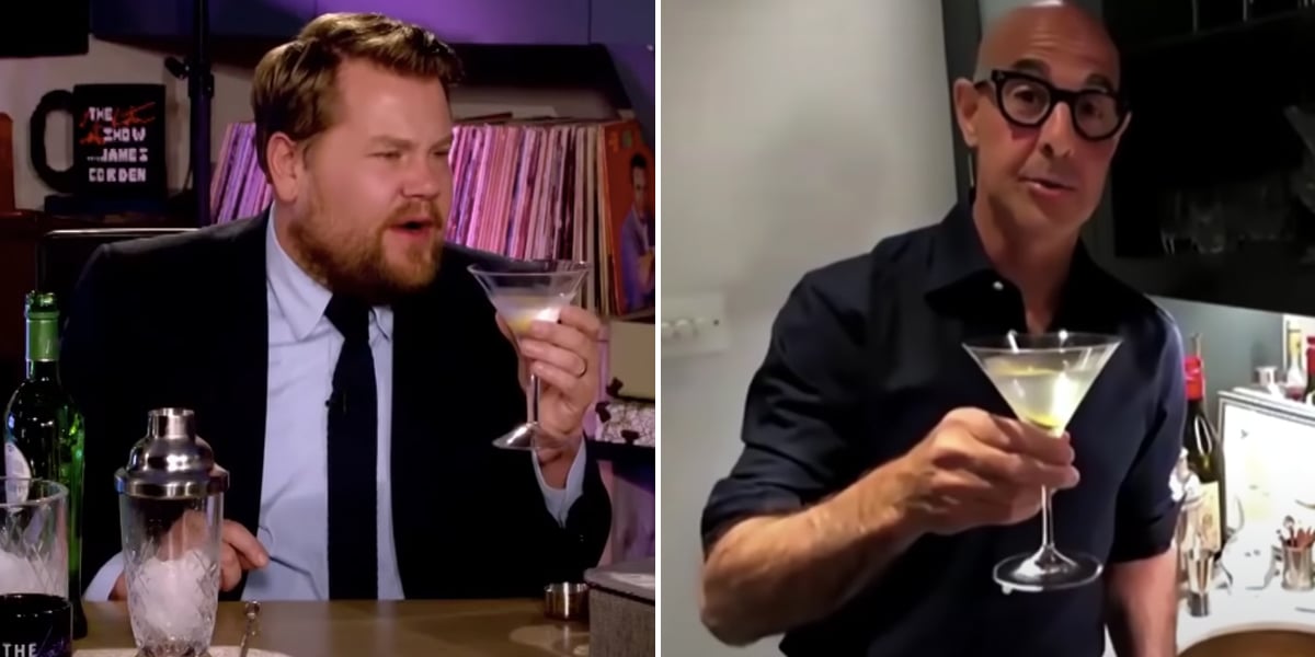 Watch Stanley Tucci Teach James Corden How to Make a Martini POPSUGAR