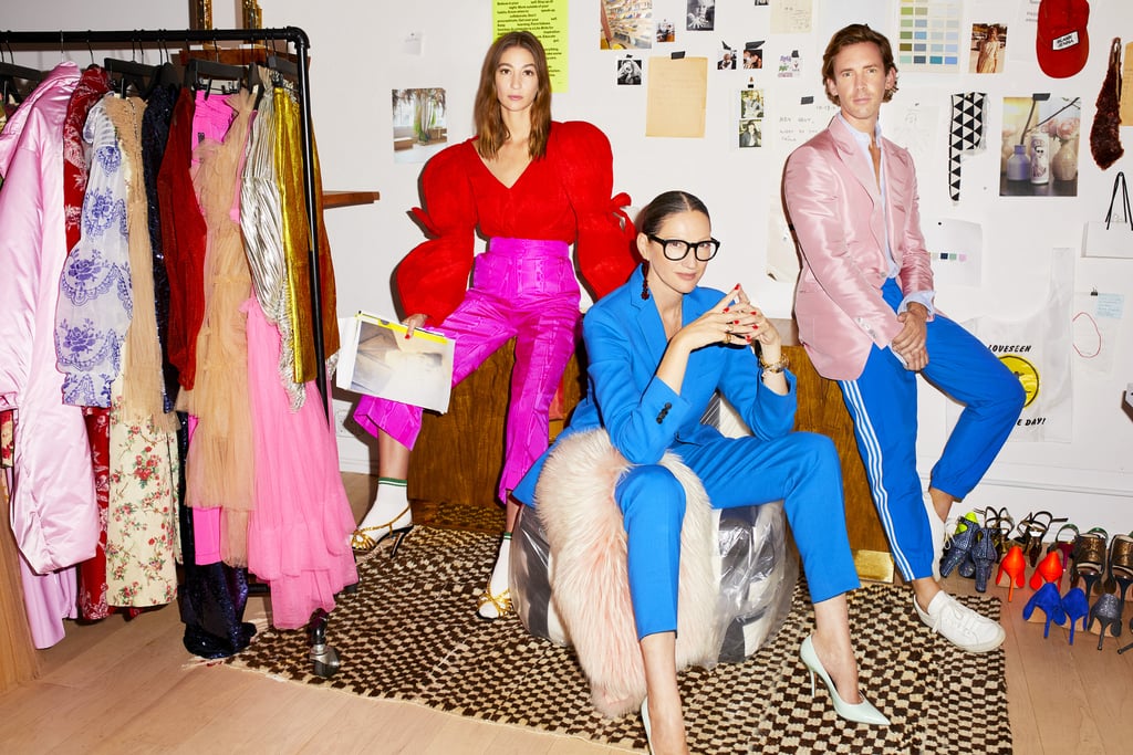 POPSUGAR: You ask your interviewees to put together an outfit because you say it's similar to how they'd style a room. If your living room were an outfit, what would you be wearing?
Jenna Lyons: My son is here listening and he says my Drake's silk pajama top, vintage army pants, maybe a touch of leopard, and a hint of gold.
PS: During the show, we get to watch you build your brand and test creative associates who work with you — what advice would you give to someone who wants to start their own fashion venture? And what's the most important quality you're looking for in a candidate you work with?
JL: Only go into fashion if you are obsessed. I remember distinctly talking to some young students about fashion and I asked them what their favorite era was, and some of the students didn't know about history — how fashion started, where it came from, who Jeanne Lanvin was, or who started Balenciaga. It's important to understand and be obsessed. It's not an easy business, but if you absolutely love it, you won't be looking at the clock. The most important quality in someone I hire is a sense of curiosity and desire to learn. You can't train that, and you can't give it to someone. It's an inside job.
PS: What's the best interview outfit that makes a great first impression, even if it's over Zoom?
JL: I think being comfortable comes first; don't overthink it. Confidence is key in an interview, and feeling like yourself. I don't care if an outfit is wack or super strict. If you feel in your skin and comfortable, you'll do great. These days, I think Zoom has created a whole new approach to communication and visuals. I would say less important from the outfit is lighting and a big smile. I love watching Trevor Noah on his show with his beard and slightly tousled hair and sweatshirt. It makes me love him all the more; he is no less credible in his sweatshirt because he is direct, warm, and engaging.