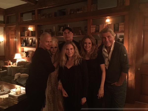 Lady Gaga Hangs Out With John Travolta and Barbra Streisand