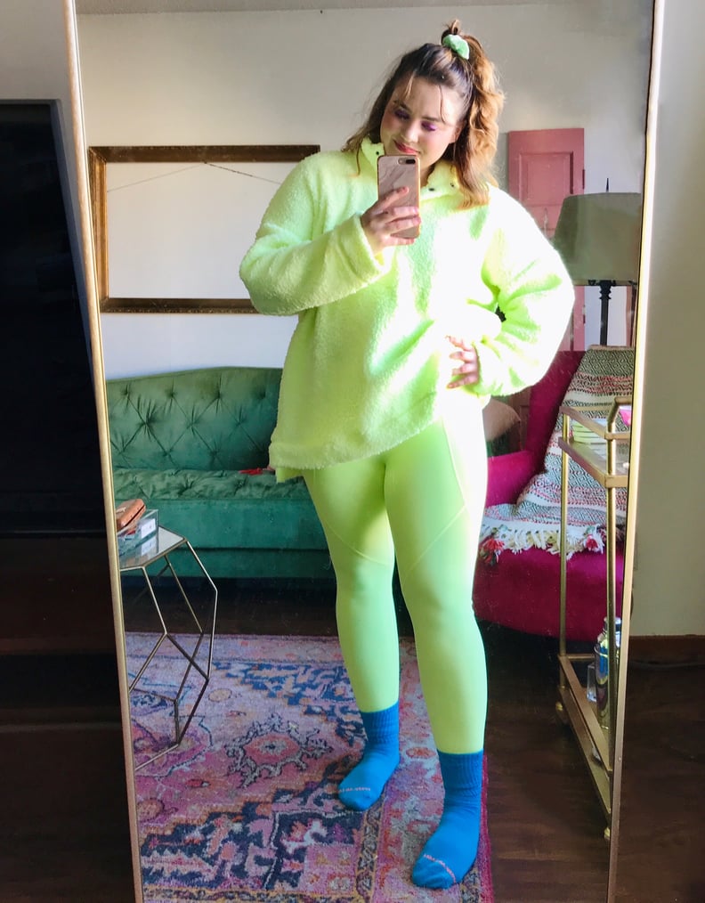aerie - women’s green just add leggings long sleeve - size s