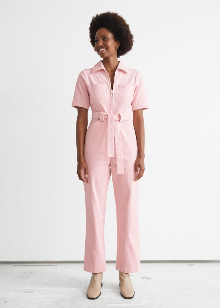 & Other Stories Belted Corduroy Jumpsuit