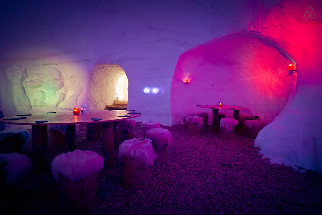 For $115 a night, guests can sleep in an igloo made for four to six people on insulated mattresses covered in sheepskin. Nature-lovers and adventure seekers have to try this supercool — pun intended — way of vacationing.