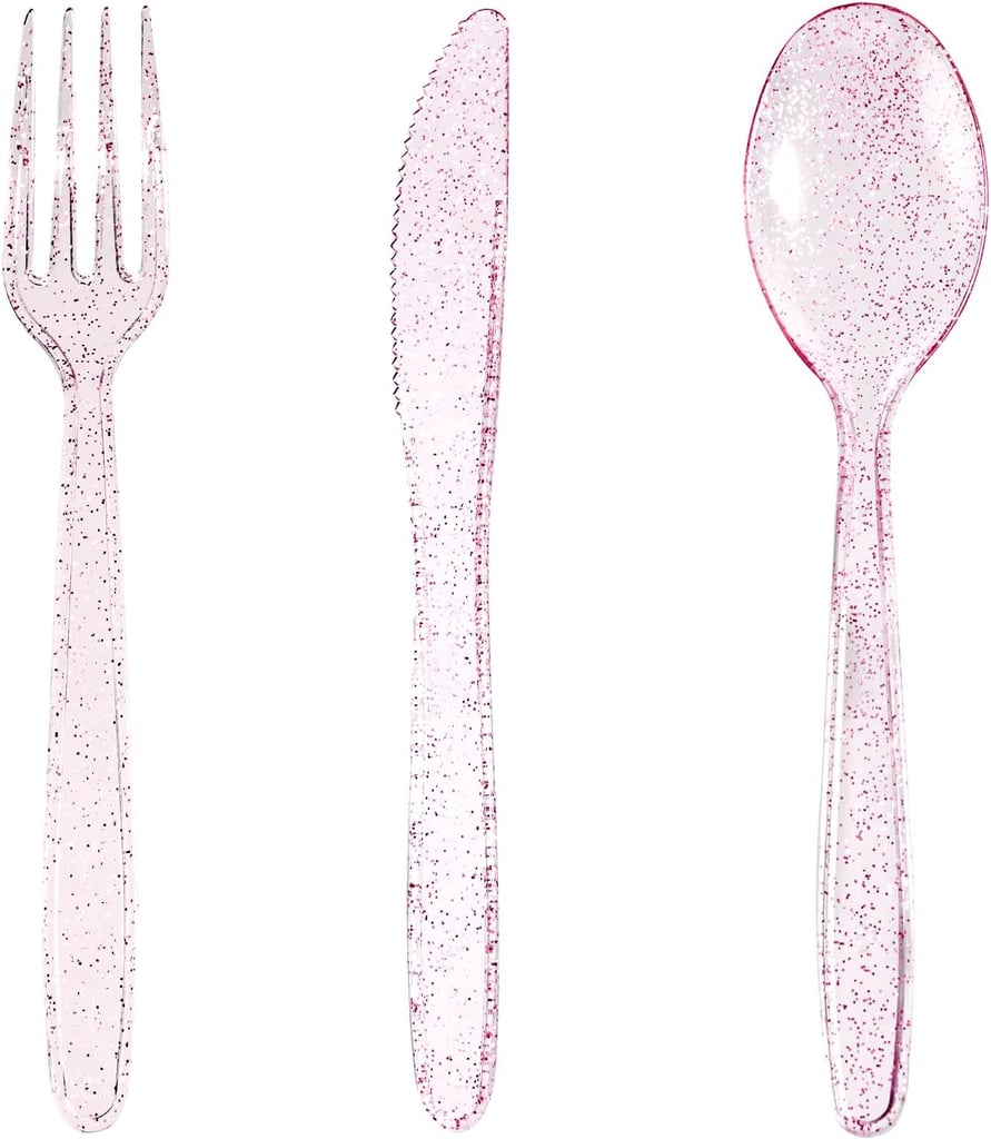 Pink Plastic Utensils