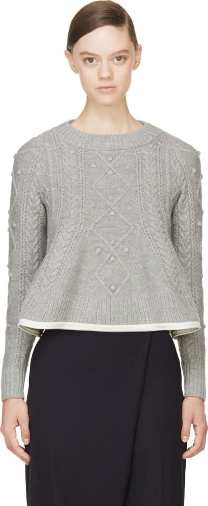 Sacai Cable Knit Sweater