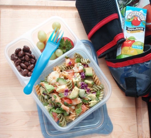 Avocado, Shrimp, and Pasta Salad