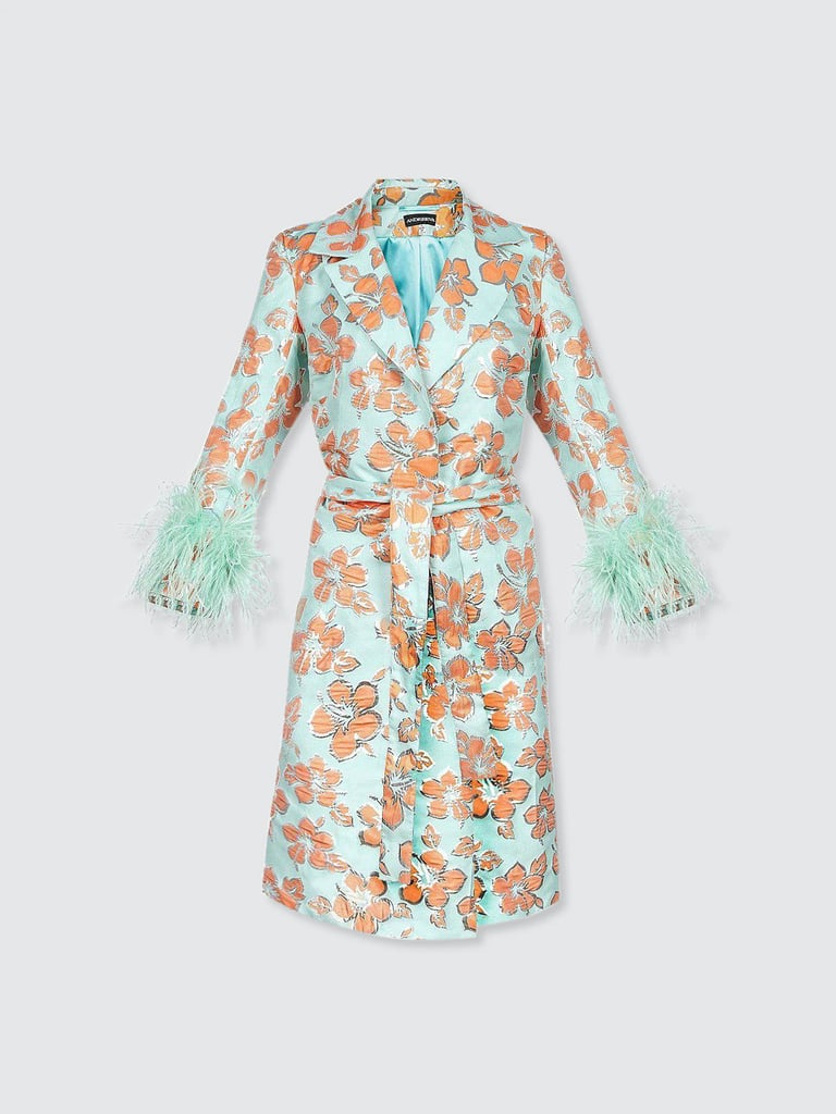 Andreeva Vanilla Mint Jacquard Coat