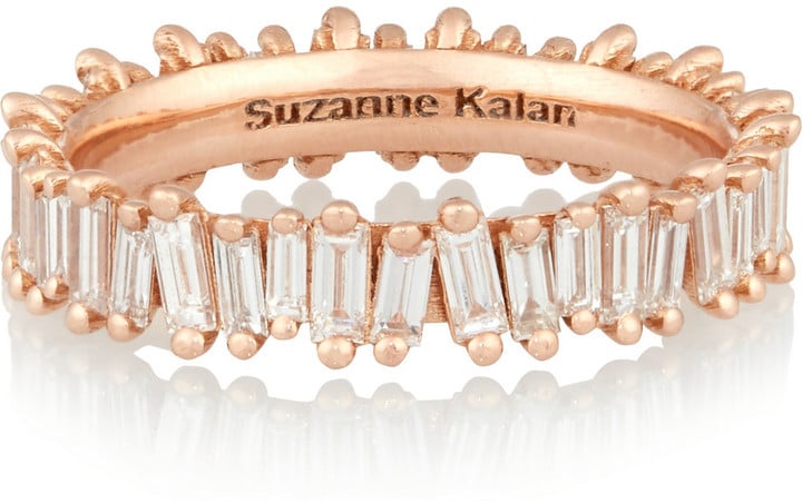 Suzanne Kalan 18-Karat Rose Gold Diamond Ring ($5,600)