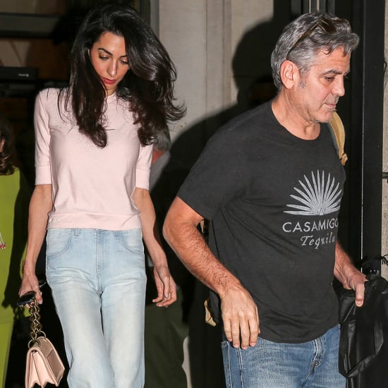 Amal Alamuddin With George Clooney and Her Parents | Photos