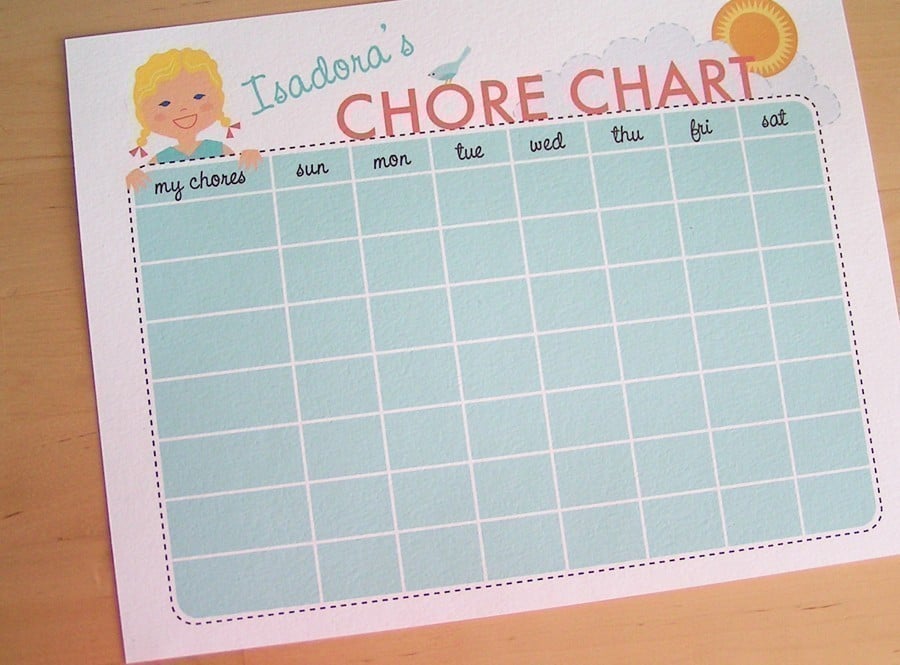 Look-Alike Chore Chart