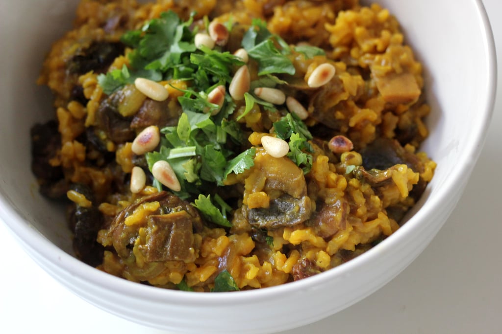 Dinner: Turmeric-Spiced Mushroom Pilaf