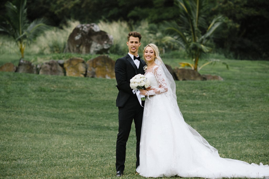 Couple Takes Wedding Photos in Bouncy Castle