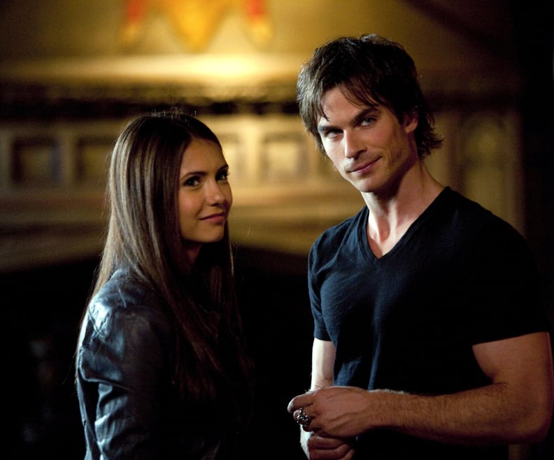 THE VAMPIRE DIARIES, (from left): Nina Dobrev, Ian Somerhalder, 'The Night of the Comet', (Season 1, airing Sept. 17, 2009), 2009-. photo: Bob Mahoney /  CW / Courtesy: Everett Collection