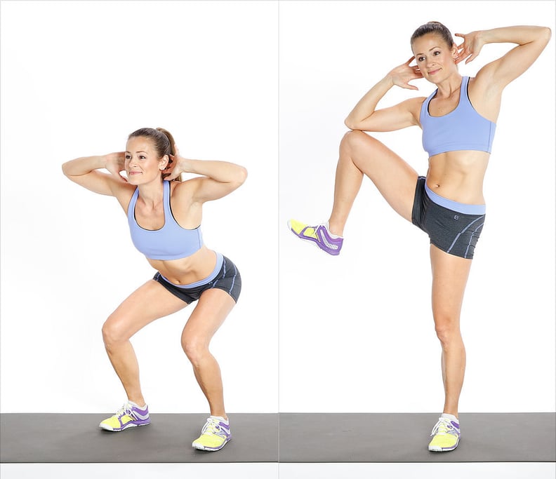 Squat With Standing Side Crunch