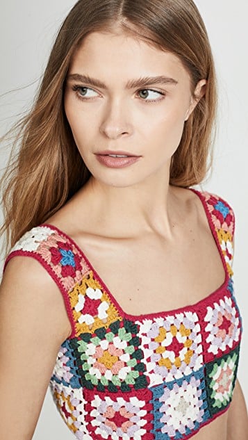 FARM Rio Crochet Top