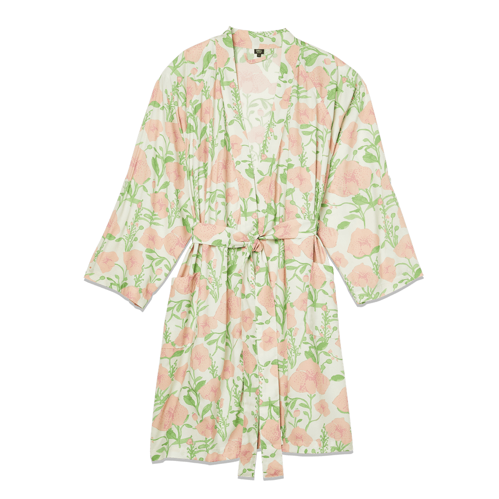 The Ultimate Floral Robe in Pop of Pink