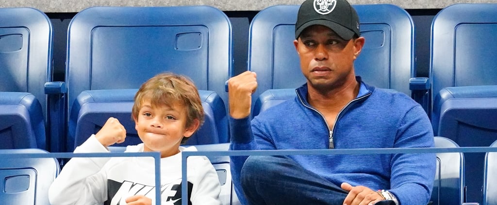 Tiger Woods and Son Charlie at the 2019 US Open