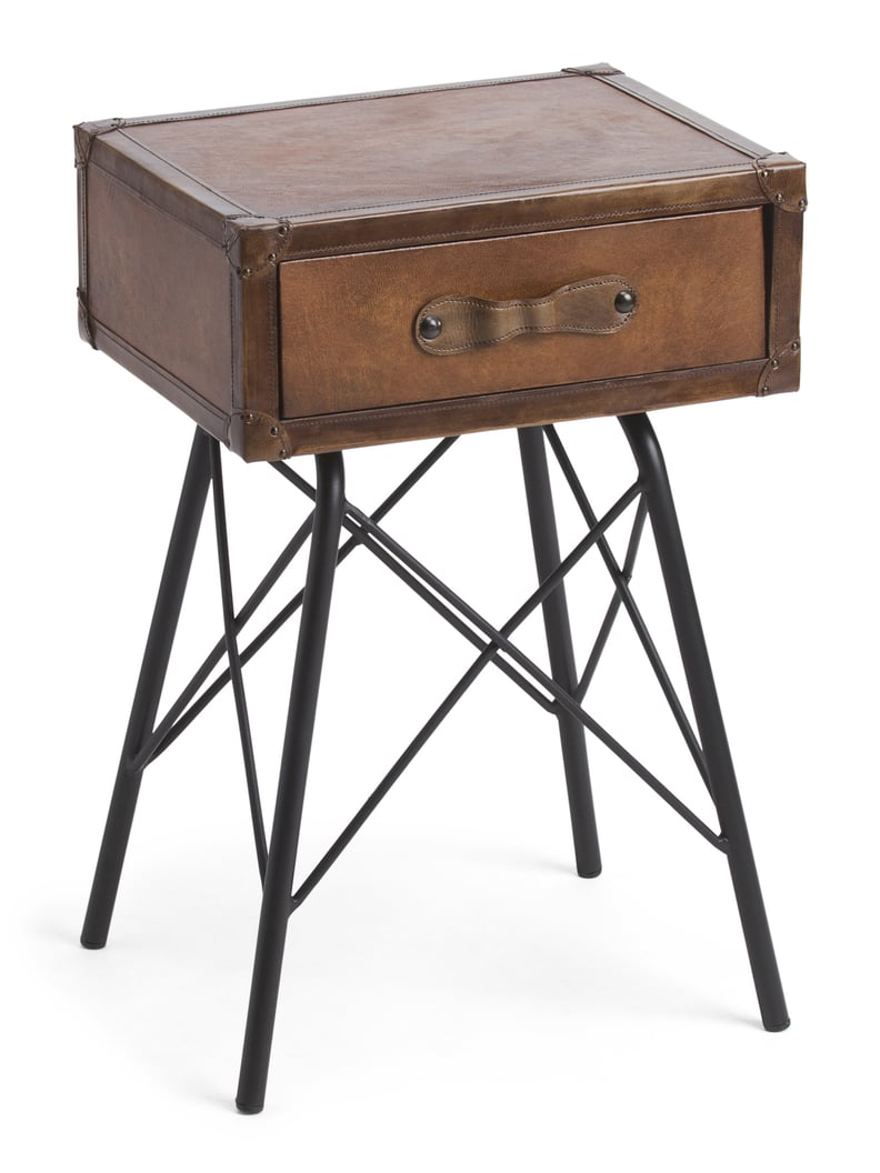 Leather Accent Table