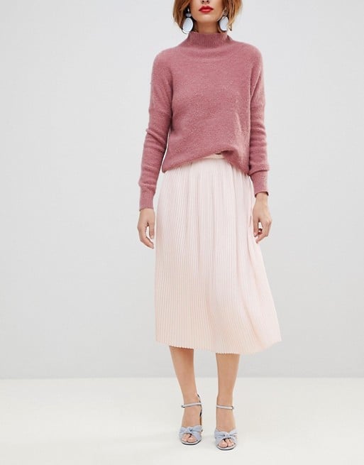 Y.A.S Pleated Midi Skirt