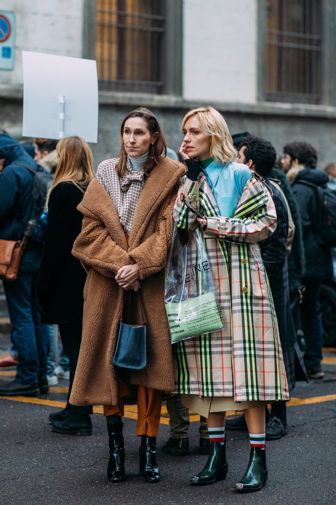 Day 2 | Street Style at Milan Fashion Week Fall 2018 | POPSUGAR Fashion ...