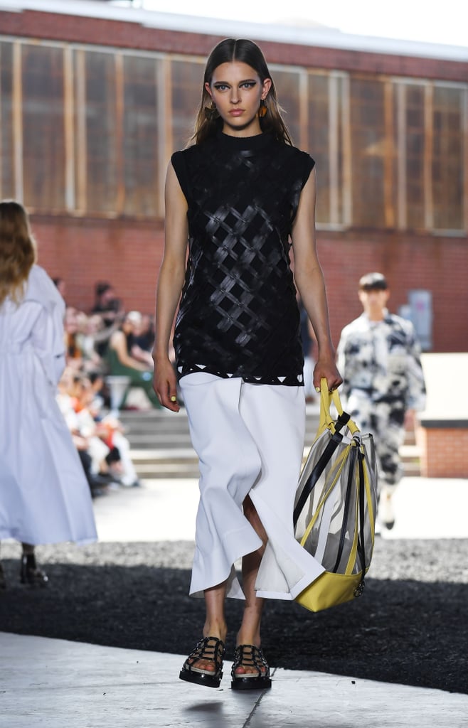 A Woven Leather Look From the 3.1 Phillip Lim Runway at New York Fashion Week