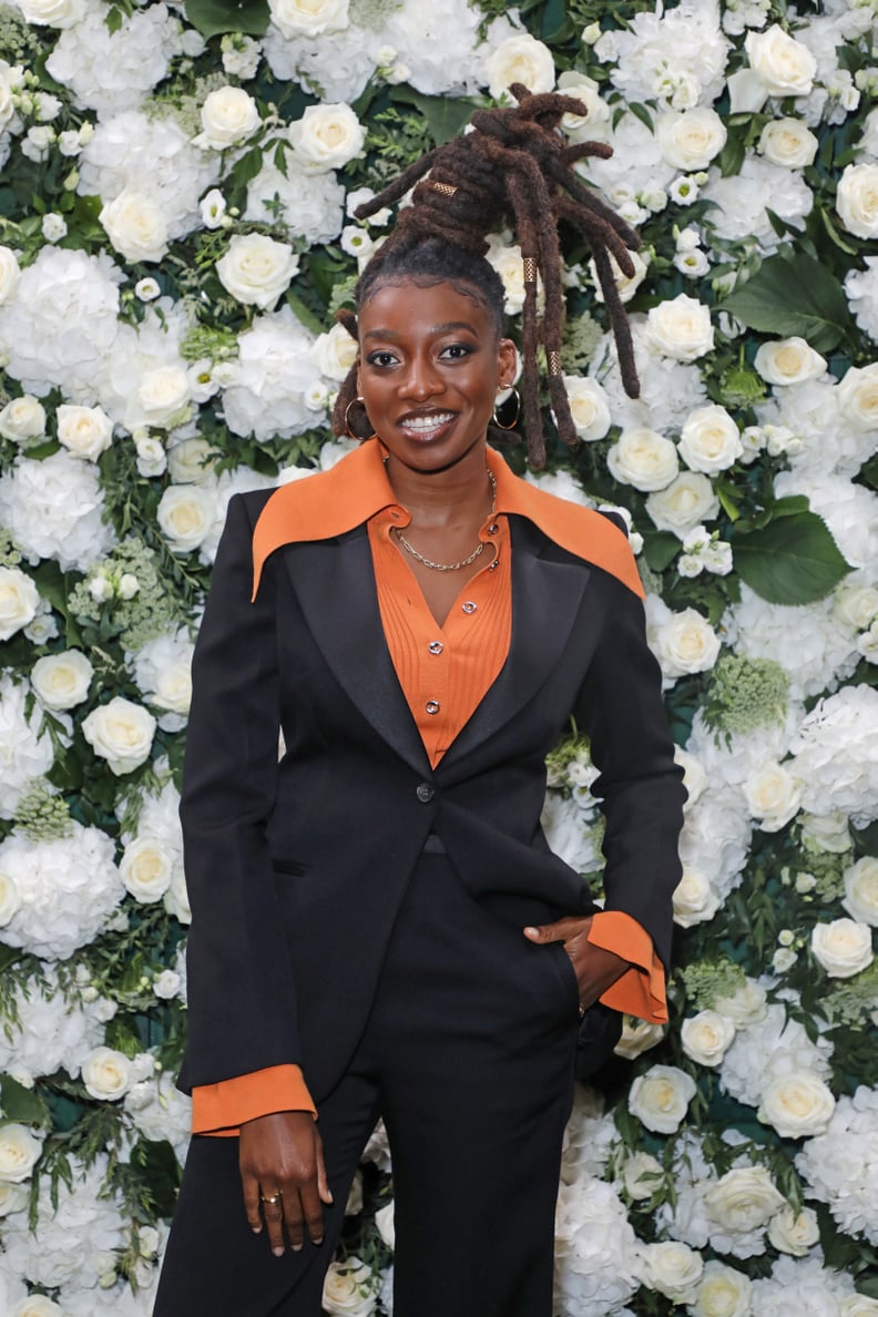 LONDON, ENGLAND - SEPTEMBER 20:  Little Simz attends an intimate dinner and party hosted by British Vogue and Tiffany & Co. to celebrate Fashion and Film during London Fashion Week September 2021 at The Londoner Hotel on September 20, 2021 in London, Engl