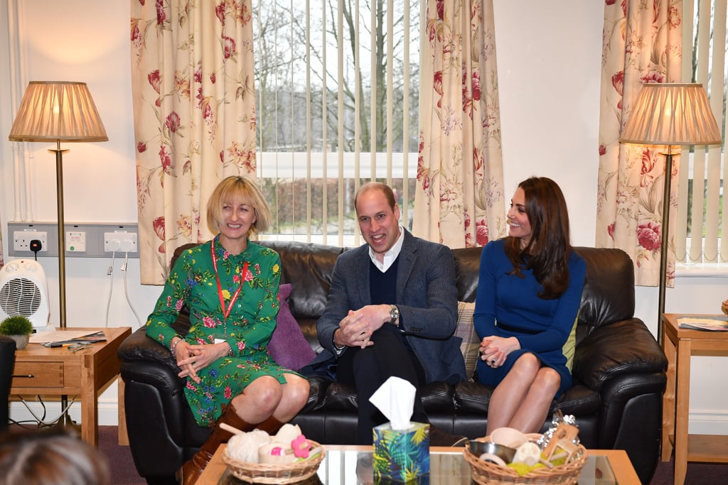 Kate Middleton Blue Jenny Packham Dress in Northern Ireland