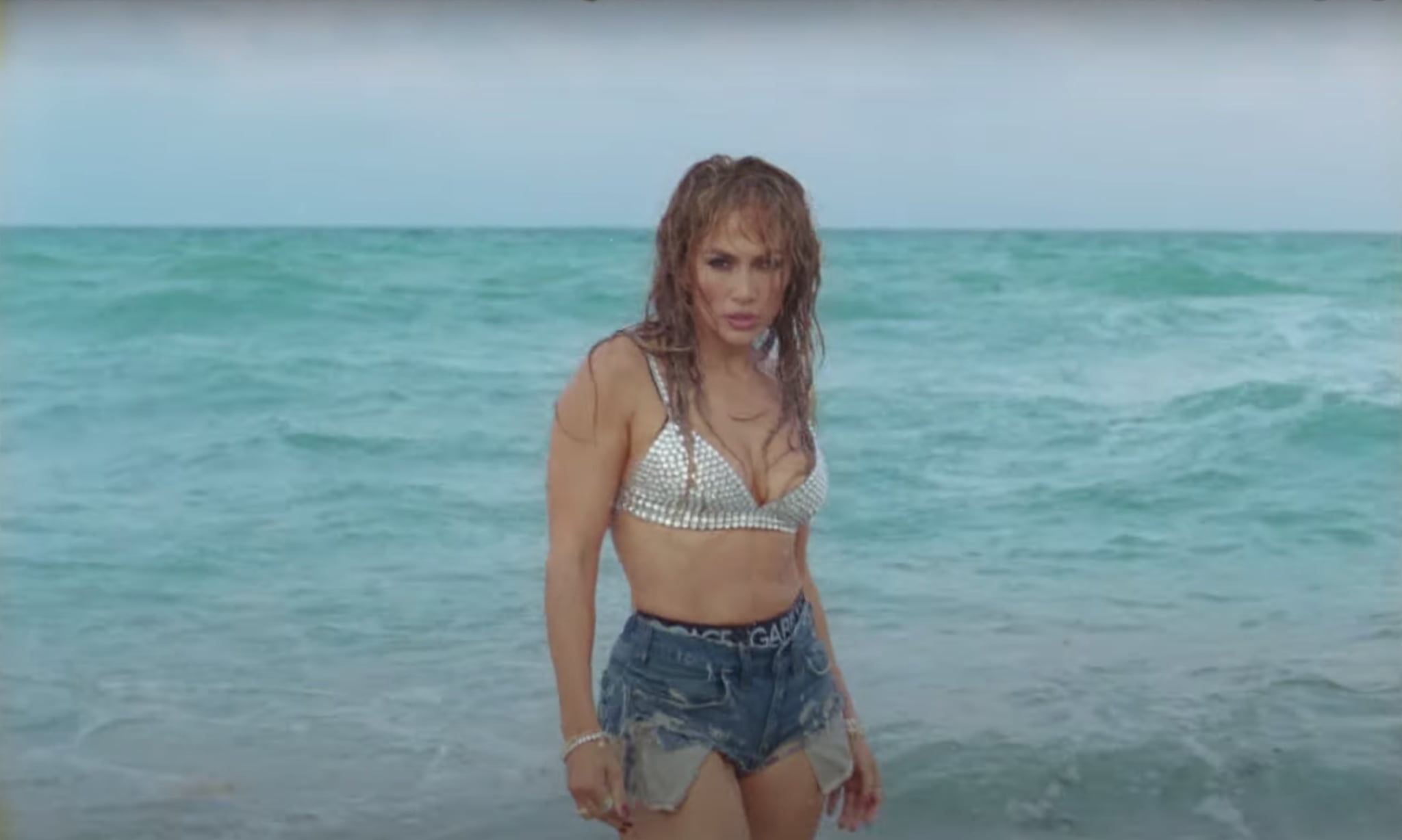 Jennifer Lopez s Rhinestone Bikini in