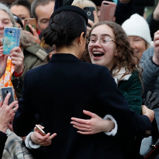 Meghan Markle Hugging Fan at Christmas Day Service 2018