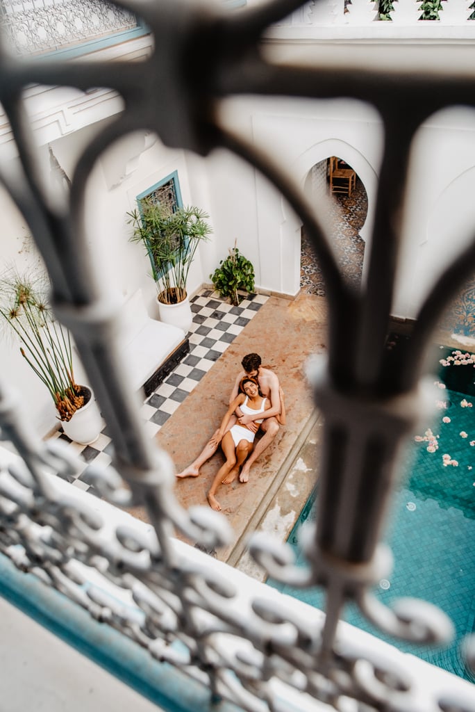 Sexy Moroccan Pool Couples Photo Shoot