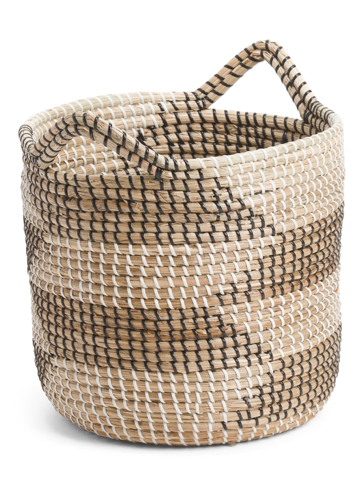 Medium Round Zig Zag Hamper Best TJ Maxx Decor Under 50 POPSUGAR