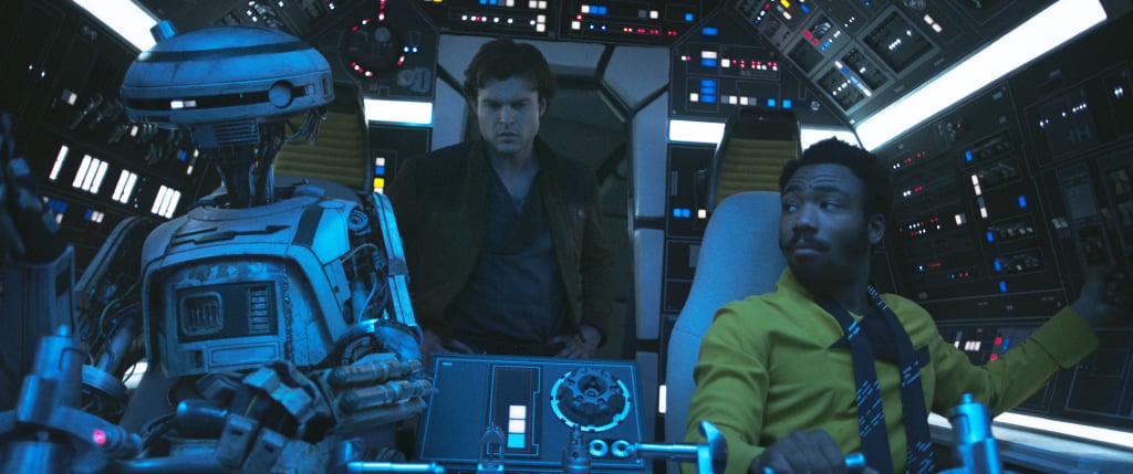 Apparently L3-37 and Lando have taken over flying the Millennium Falcon from Han.