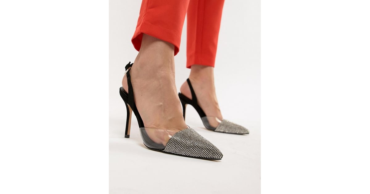 Forfærde Imidlertid Uendelighed ALDO Sywiel Black Embellished Pointed Toe Slingback Heels | The Only Thing  Sexier Than Priyanka Chopra's Sequined, Slitted Dresses? These Shoes |  POPSUGAR Fashion Photo 24