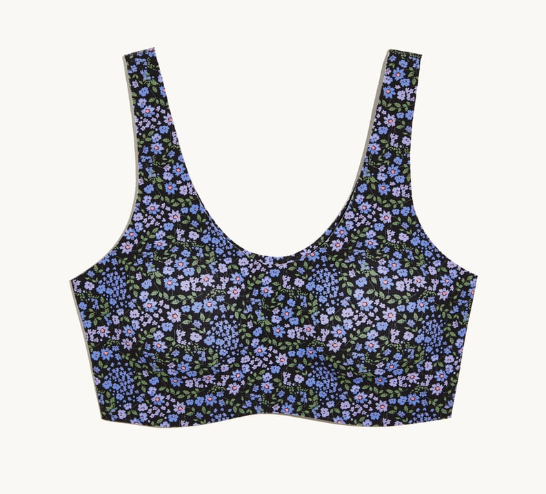 Knix Luxelift Pullover Seamless Bra in Floral Night Garden Print Size Large