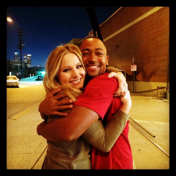 Kristen Bell and Percy Daggs III hugged it out when they reunited to play onscreen BFFs Veronica and Wallace.
Source: Instagram user theveronicamarsmovie