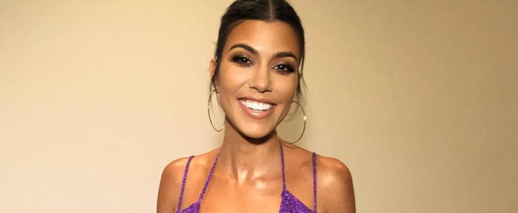 Kourtney Kardashian's Purple Minidress at Kylie's Birthday