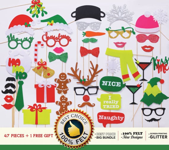 Ultimate Collection of Christmas Photo Booth Props