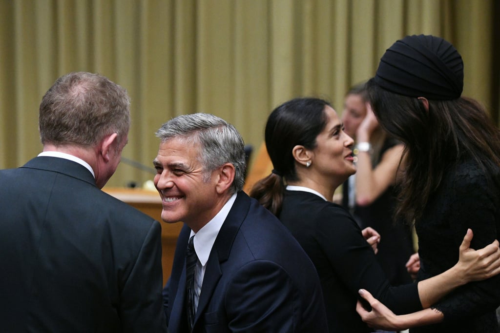 and Amal Clooney Meet Pope Francis May 2016 POPSUGAR Celebrity