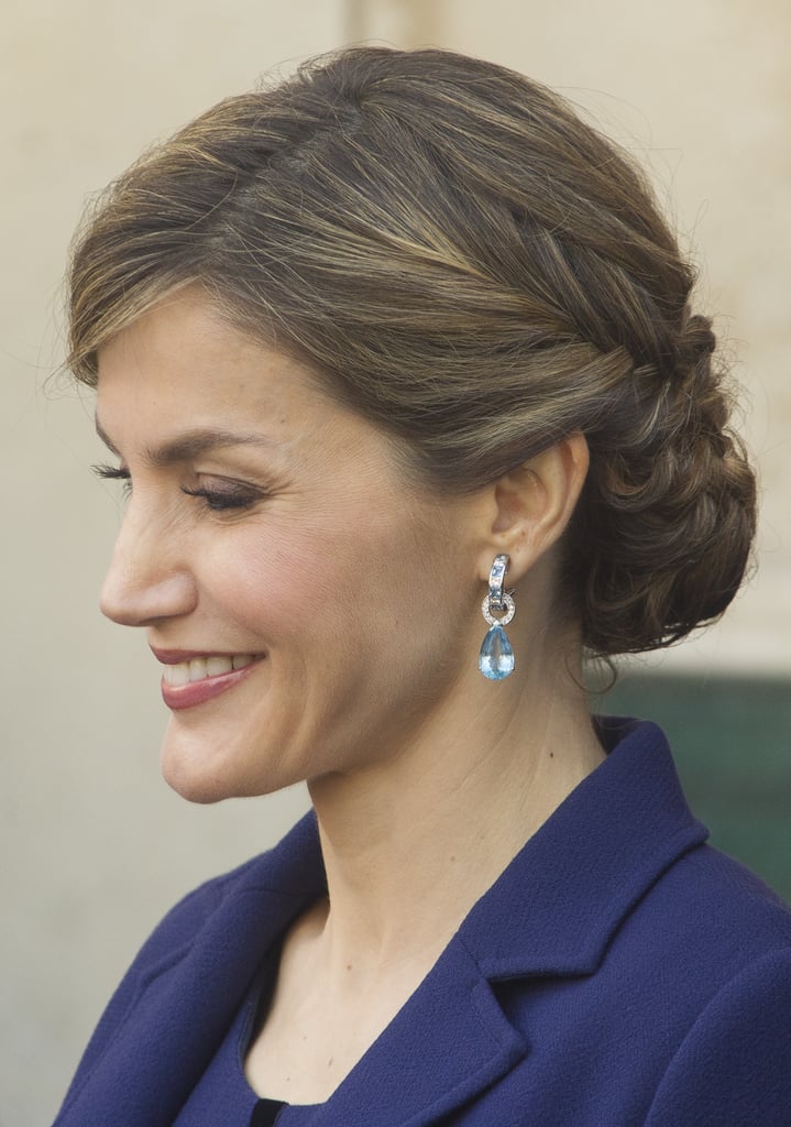 For Maximum Impact, Pair Drop Earrings With an Updo