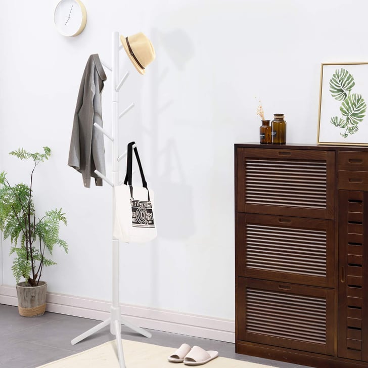 The Perfect Wooden Coat Rack The Best Coat Racks For Small Spaces on