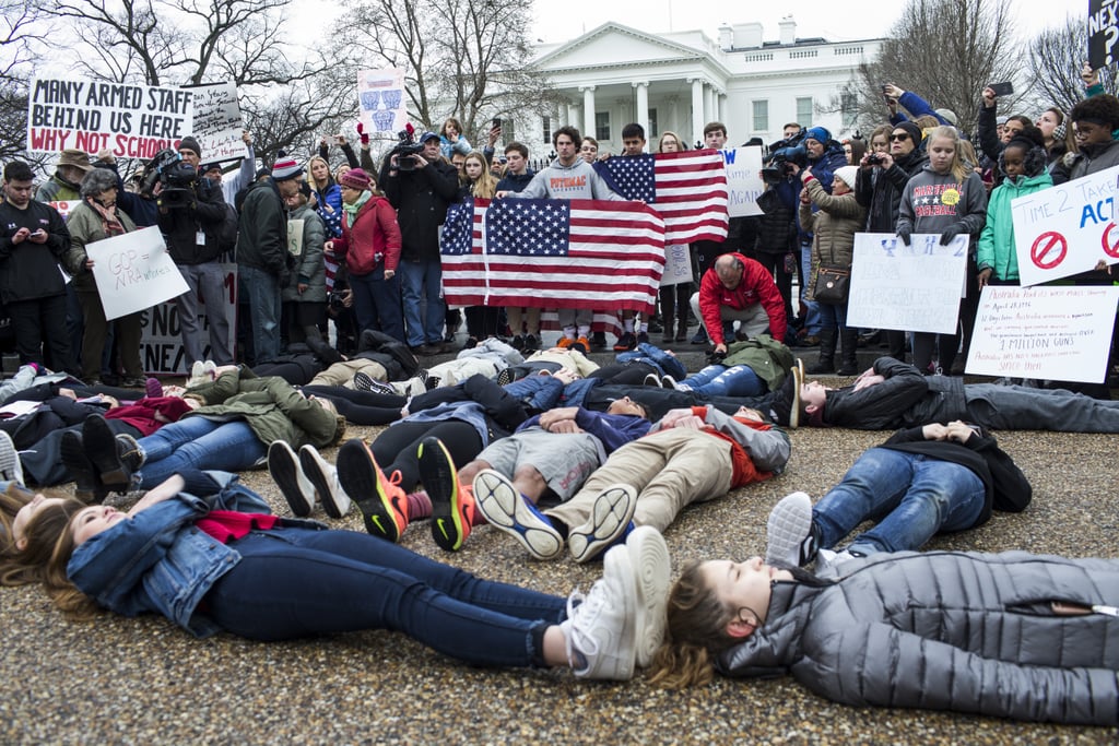 Gun Control Protest Outside White House Feb. 2018
