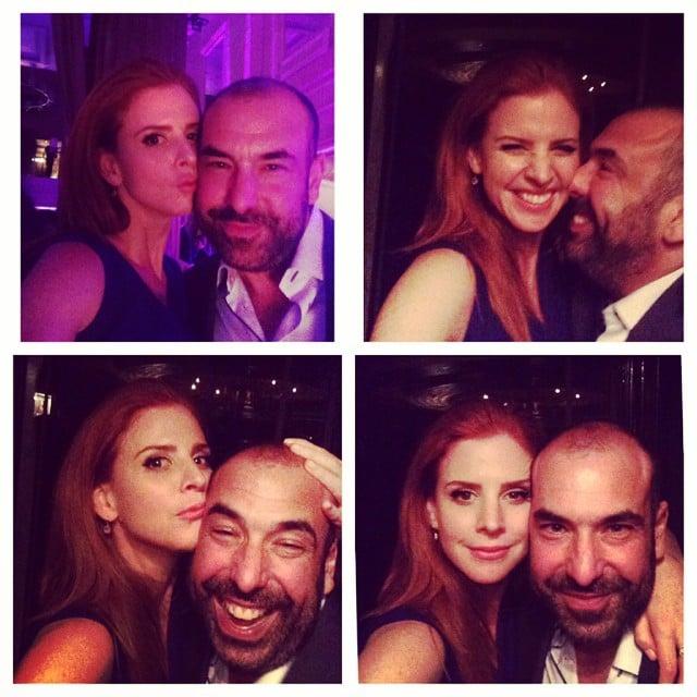 Suits costars Sarah Rafferty and Rick Hoffman took multiple selfies at the InStyle magazine party.
Source: Instagram user iamsarahgrafferty